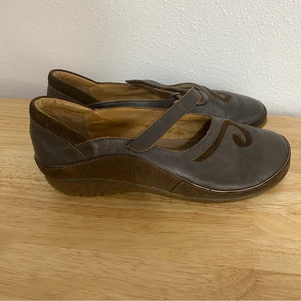 Naot‎ Matai Mary Jane Shoes Brown Size 39 EU / 9 US